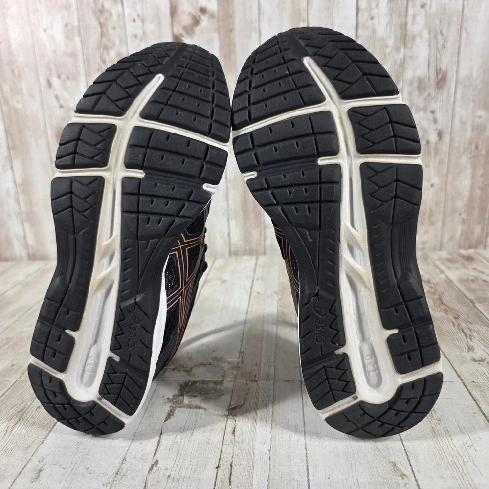 ASICS Gel-Contend‎ 6 Womens Running Shoes Black Rose Gold 1012A570 Size 6.5